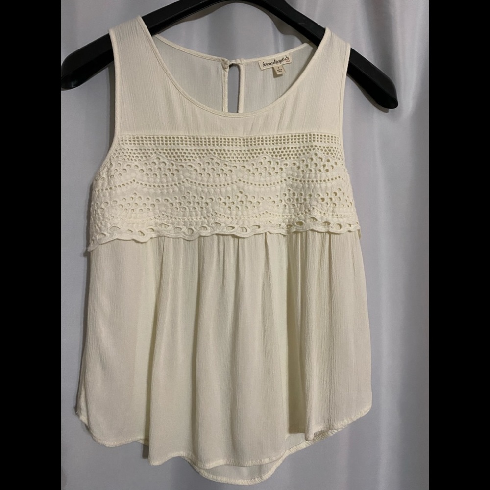 Love on a hanger..Cream 100% Rayon 100%cot…